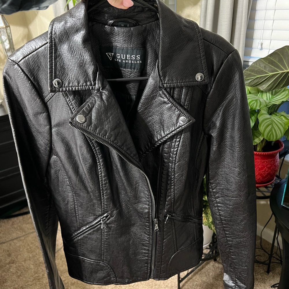 Brand New - NWT - Guess - Faux Leather - Moto Jacket - size M